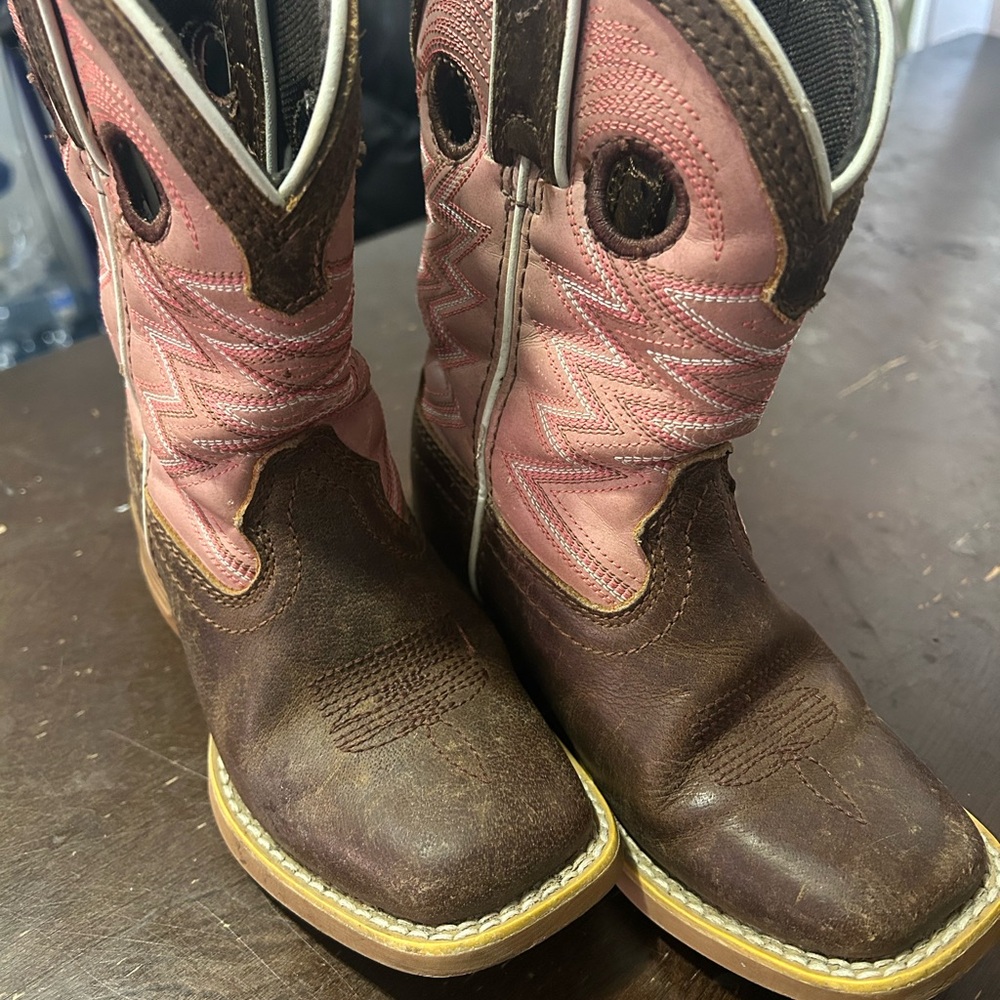 Durango Brown and Pink Western Boots